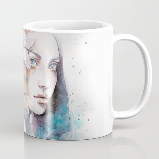 Lady with a butterfly Mug