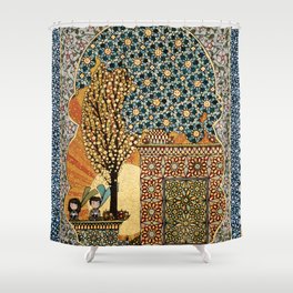 Night Rising Shower Curtain