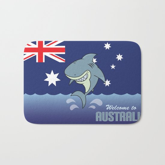 welcome to australia Bath Mat