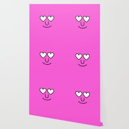 type face: love pink Wallpaper