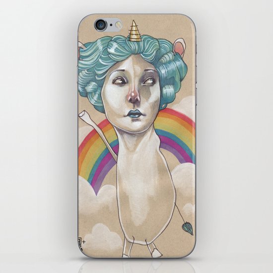 RAINBOW UNICORN iPhone & iPod Skin