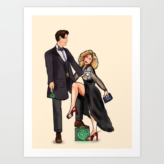 Doctor Whomours Art Print