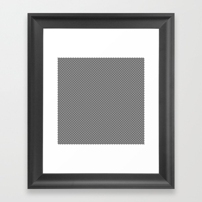Black and white squares Framed Art Print