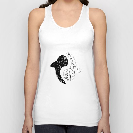 Ying Yang and the White Whale Unisex Tank Top