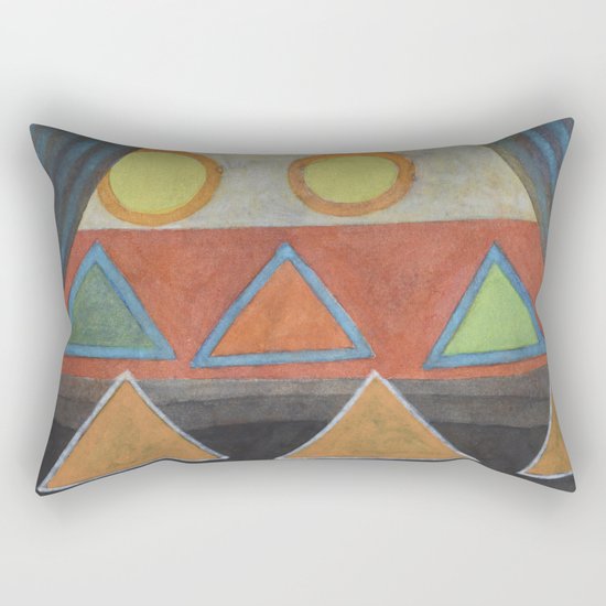 Clear the Stage for the Geometry Show Rectangular Pillow