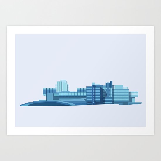 Brutalist Sphinx Art Print