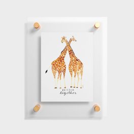 Better Together - Giraffes Floating Acrylic Print