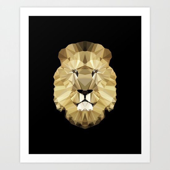 Polygon Heroes - The King Art Print