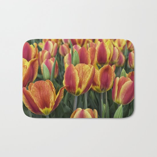 Orange Tulips on Cape Ann Bath Mat