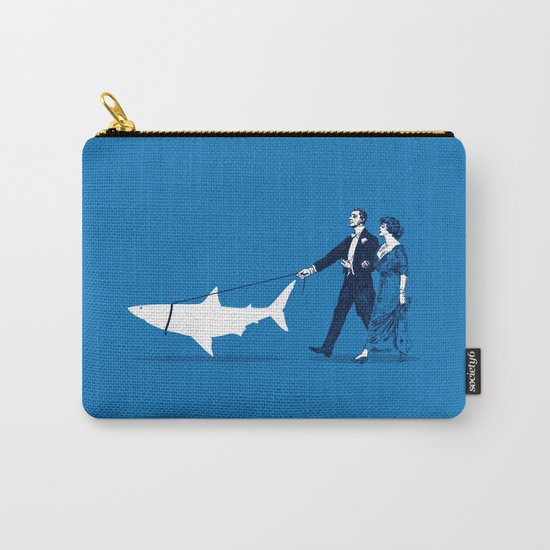 Walking the Shark Carry-All Pouch