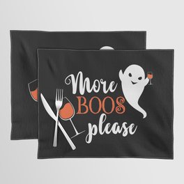 More Boos Please Cool Halloween Ghost Placemat