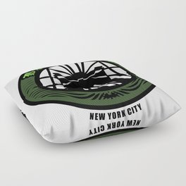 Brooklyn Bridge - NYC - New York City Money Green Floor Pillow