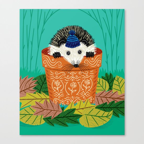 A Hedgehog's Home Canvas Print