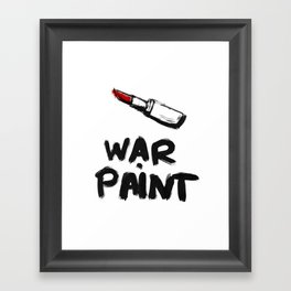 War Paint Framed Art Print