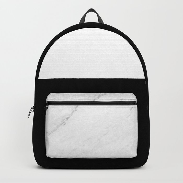 Black and marble Backpack by ARTbyJWP | Society6