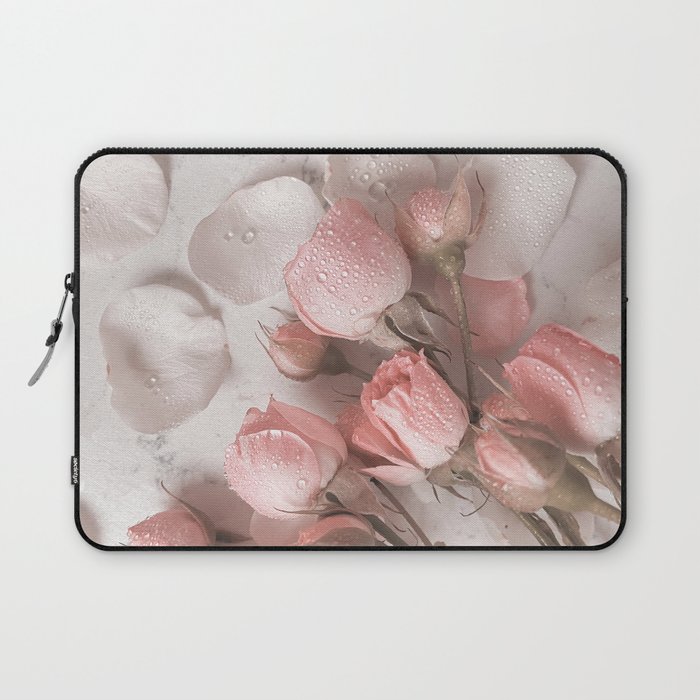 Pastel Pink Roses  Laptop Sleeve