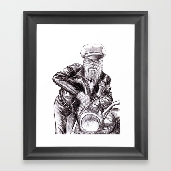 wookie wild one Framed Art Print