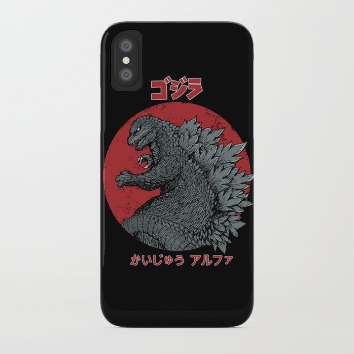 gojira kaiju alpha iphone case