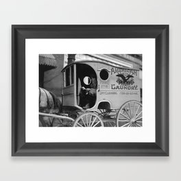 Laundry Delivery Boy - Birmingham 1914 Framed Art Print