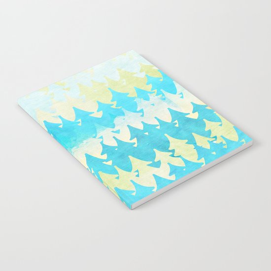 The secret forest -on a wonderful day - Abstract tree pattern Notebook