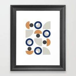 Classic geometric arch circle composition 2 Framed Art Print