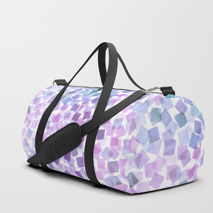 Very Peri Plaids Square Confetti Duffle Bag