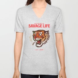Savage life Unisex V-Neck