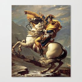 Napoleon crossing the Alps Canvas Print