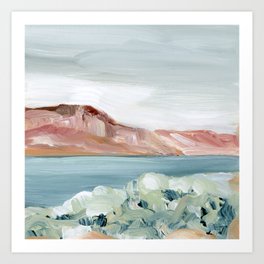 Across the River | Abstract Landscape Painting Art Print