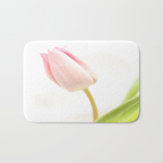 Pink Tulip Bath Mat