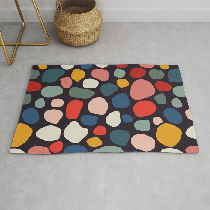 Pebbles abstract pattern Rug by Sary and Saff | Society6