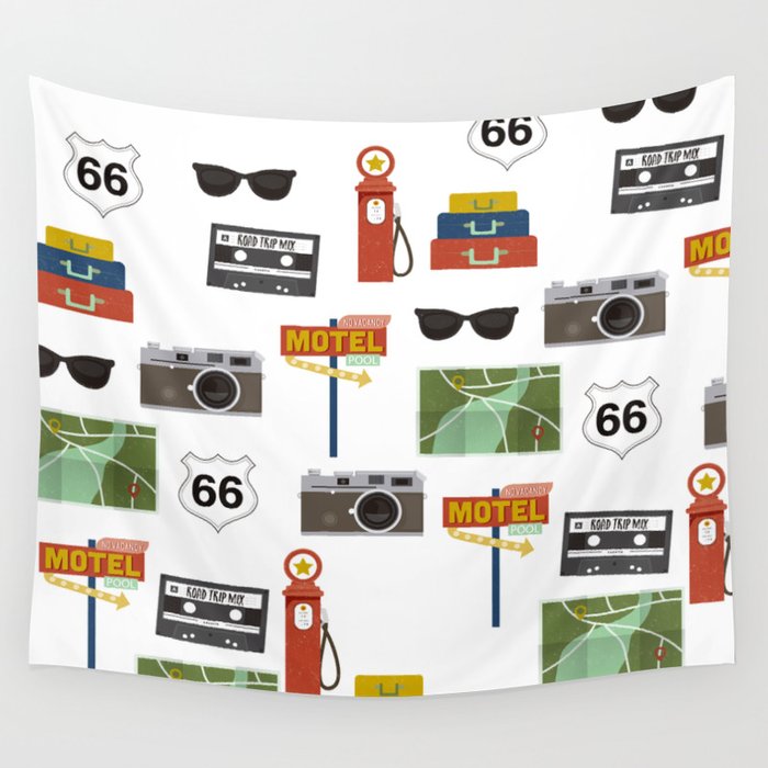 Travel Collage Wall Tapestry By Kargarvi Society6