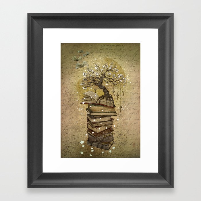 Knowledge is the key Framed Art Print