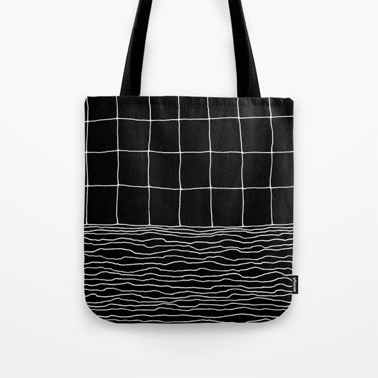 Hand Drawn Grid Tote Bag