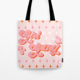 Girl Gang - Pink Sparkles Tote Bag
