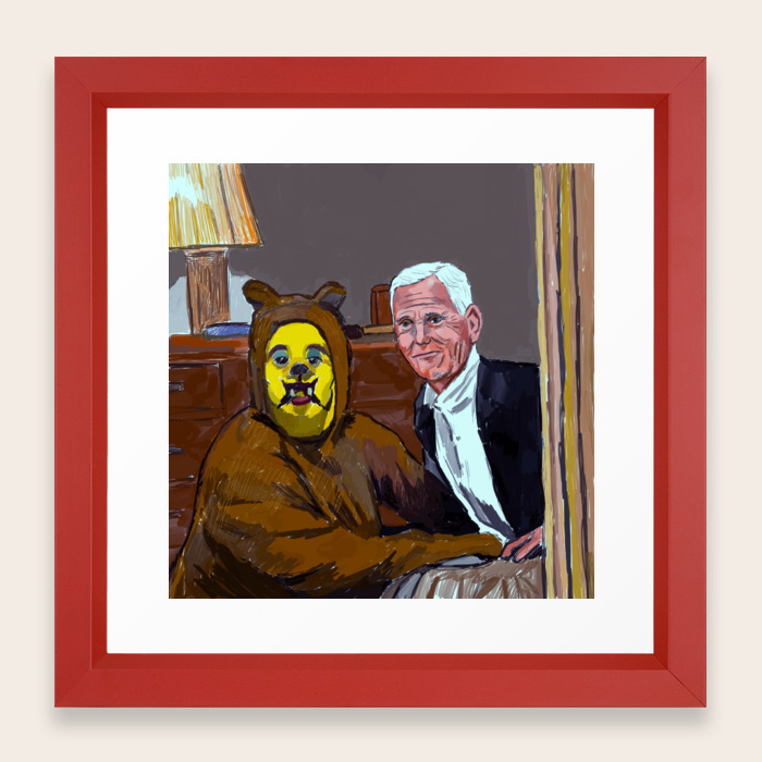 Mike Pence Framed Art Print By Adrockhoward Society6