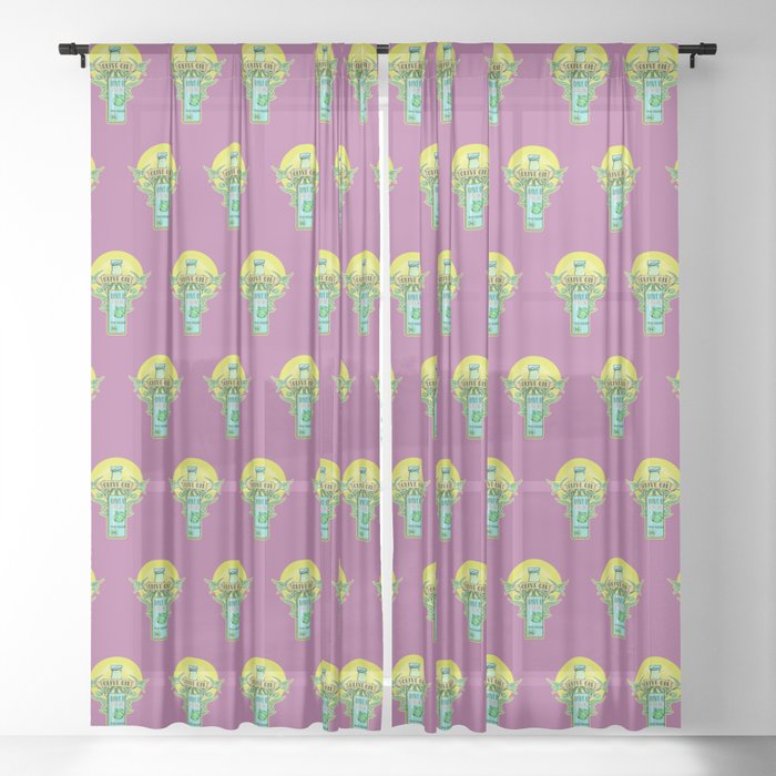 Olive oil Sheer Curtain