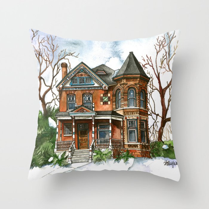 Victorian Winter Throw PillowS FOR home decor