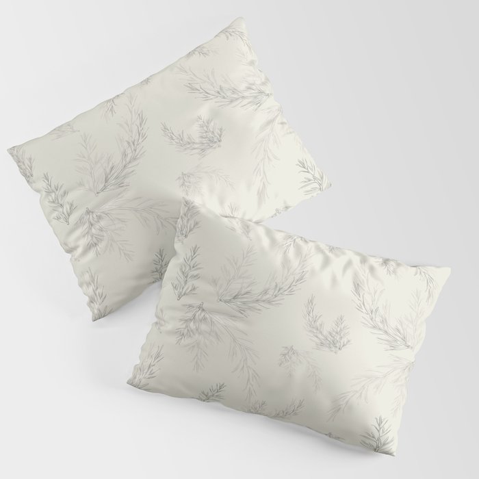 Minimalist rosemary modern herb patern  Pillow Sham