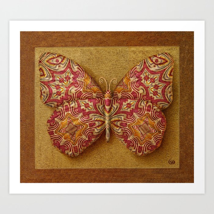 Symbol-Butterfly-7 Art Print