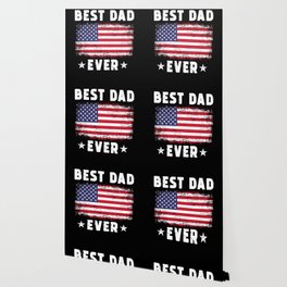 Best Dad Ever Patriotic Dad US Flag Wallpaper