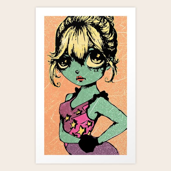 Cartooneeeee Art Print