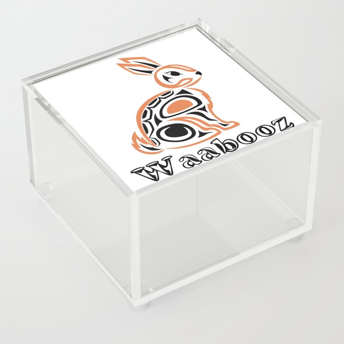 Indigenous Rabbit (Waabooz) Acrylic Box