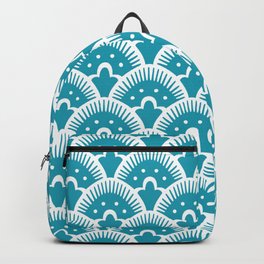 Fan Pattern Turquoise 201 Backpack