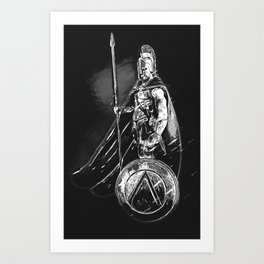 Spartan Hoplite Art Print