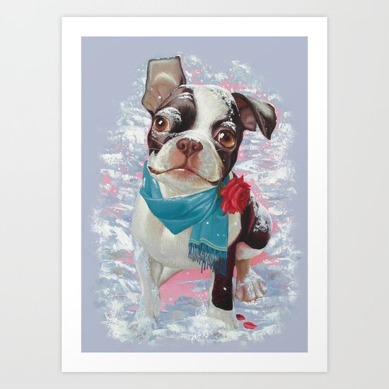 Winter Love. Art Print