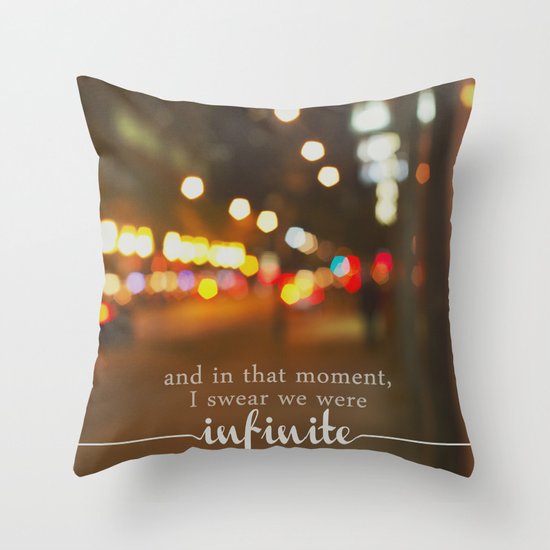 perks of being a wallflower - we were infinite Throw Pillow