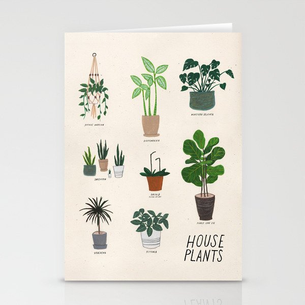 Houseplant Love Stationery Cards