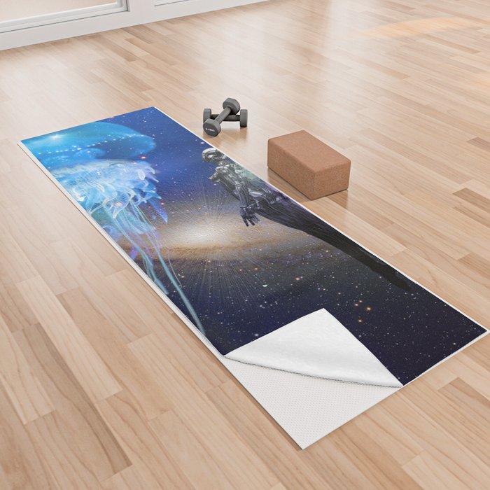 An Under World Explorer Yoga Towel