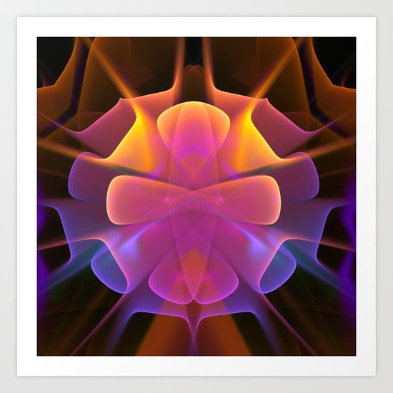 Curves and Colors, geometric abstract Art Print